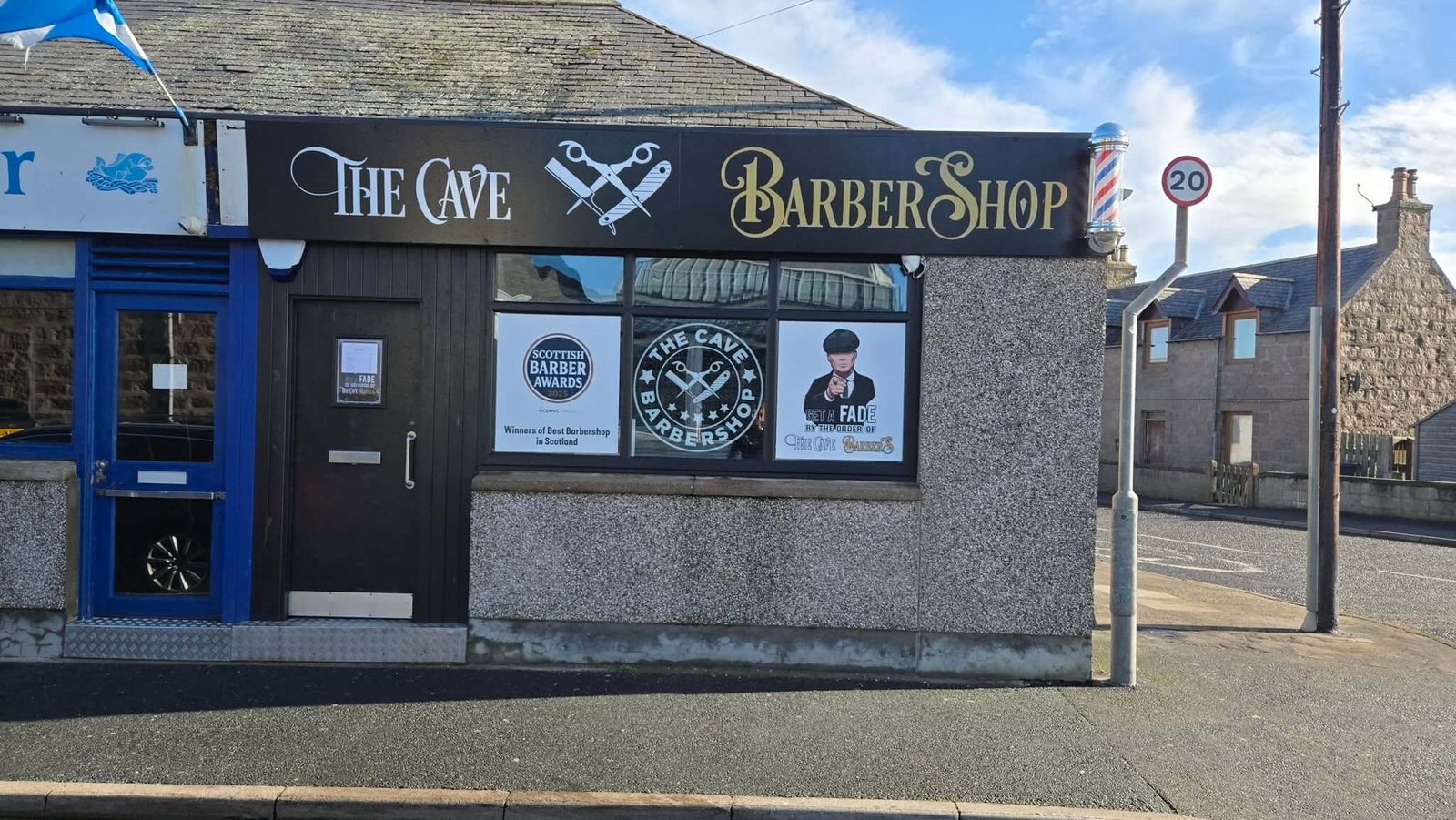 The Cave Barbershop in Peterhead